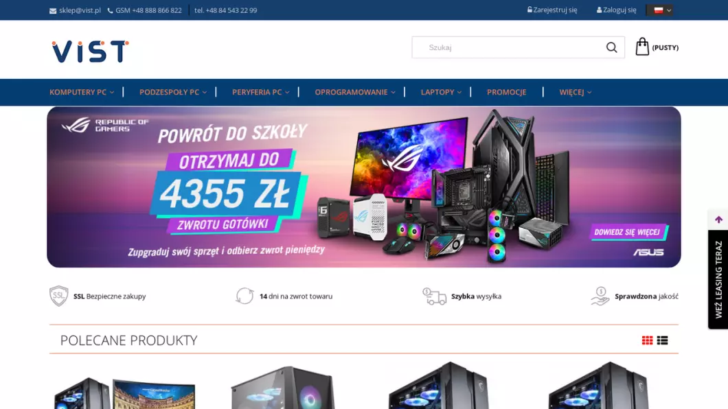 Sklep komputerowy VIST
