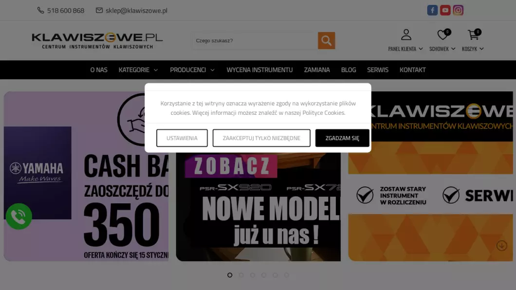 Sklep muzyczny Klawiszowe